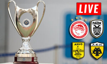 LIVE: Κλήρωση για τα ημιτελικά του Κυπέλλου Ελλάδος (11:00)