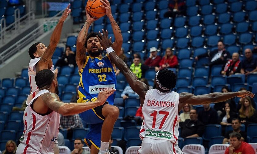 Χάποελ Ιερουσαλήμ - Περιστέρι 91-78: Το πάλεψε για τρία δεκάλεπτα