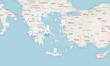 Live χάρτης: Τα κρούσματα κορονοϊού ανά περιοχή στην Ελλάδα