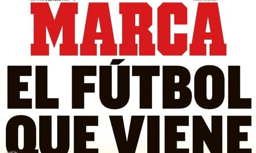 Το ευφάνταστο πρωτοσέλιδο Marca: «Το ποδόσφαιρο που επιστρέφει» (pic)