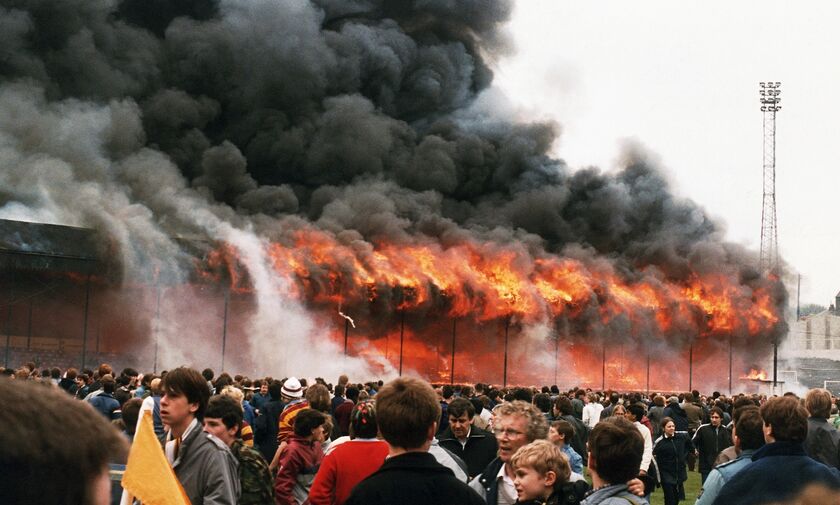 Στις 11 Μαΐου του 1985 το γήπεδο της Μπράντφορντ κάηκε σε 4 λεπτά - 56 φίλαθλοι νεκροί! (vid)