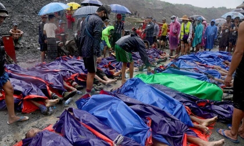 Μιανμάρ: Κατολίσθηση προκάλεσε τον θάνατο 162 εργατών σε ορυχείο (vid)