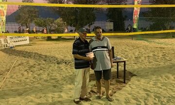 Νίκος Καλογεράς: Παίκτης Beach Volley ετών 83