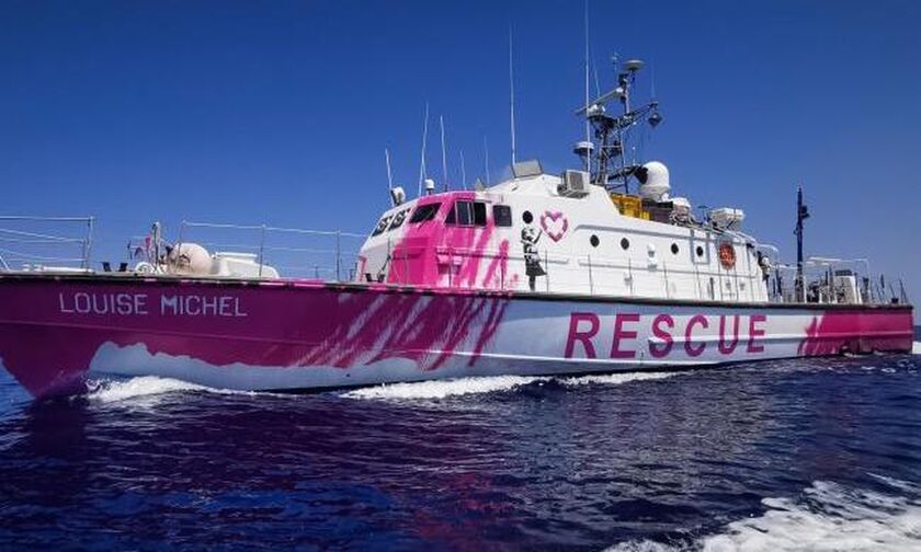 Πλοίο του street artist Μπάνκσι διασώζει μετανάστες στη Μεσόγειο 