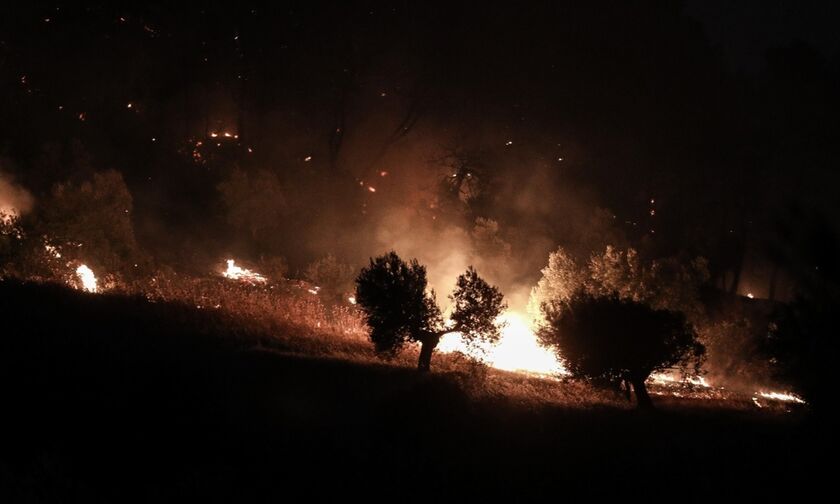 Πυρκαγιά στο Σοφικό Κορινθίας: Ενισχύονται οι δυνάμεις, στη μάχη εναέρια μέσα, εκκενώνονται οικισμοί