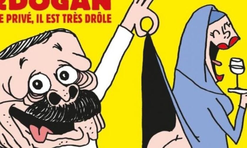 Έξαλλοι οι Τούρκοι με το σκίτσο του γαλλικού Charlie Hebdo: «Είστε μπάσταρδοι»