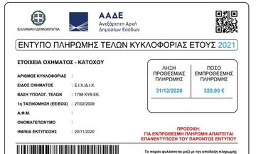 Πλήρης οδηγός για τα Τέλη Κυκλοφορίας 2021