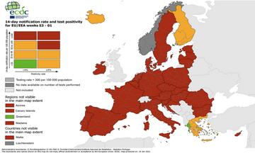 ECDC: Μοναδική ευρωπαϊκή χώρα με «πράσινες» περιοχές η Ελλάδα - Οι τέσσερις περιοχές