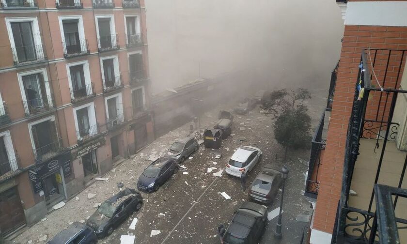 Ισχυρή έκρηξη στο κέντρο της Μαδρίτης (vid)