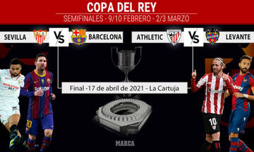 Copa del Rey: Σεβίλλη - Μπαρτσελόνα στα ημιτελικά!