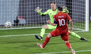 Γερμανία – Βόρεια Μακεδονία: Προβάδισμα (0-1) με τον «γερόλυκο» Πάντεφ (vid)
