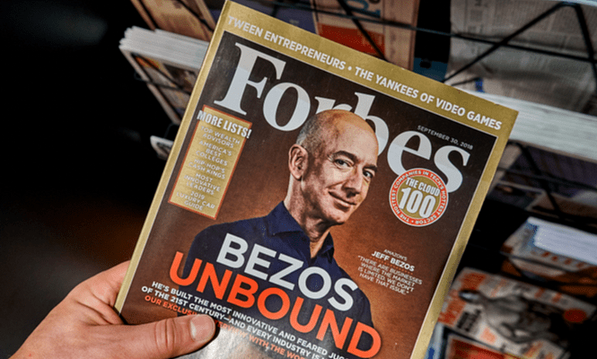 Forbes: Οι 10 πλουσιότεροι παγκοσμίως - Πρωτιά του Τζεφ Μπέζος για 4η σερί χρονιά!