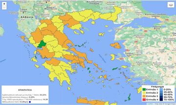 Το... καμπανάκι Χαρδαλιά για Καλαμάτα, Ρόδο, Νάξο, Κατερίνη - Ο νέος επιδημιολογικός χάρτης