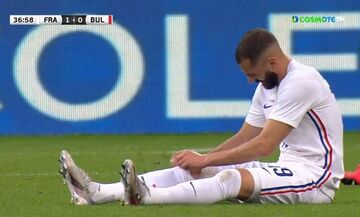 Τραυματίστηκε στο γόνατο ο Μπενζεμά, ανησυχία για το EURO (vid)