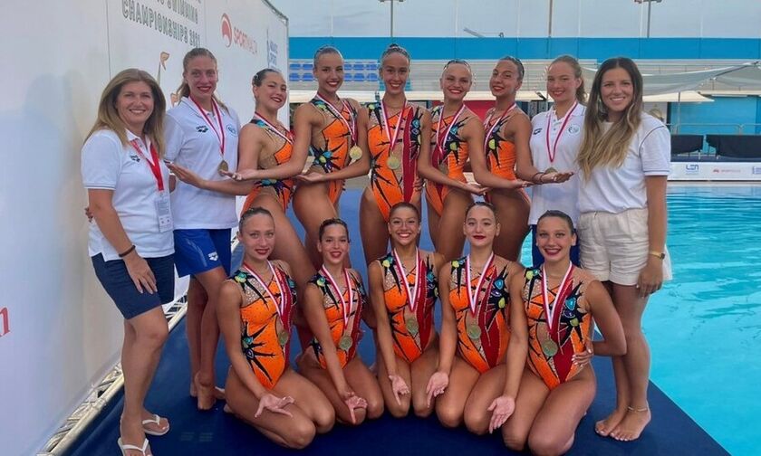 Χάλκινο μετάλλιο η Εθνική Νεανίδων στο Ευρωπαϊκό Πρωτάθλημα Καλλιτεχνικής Κολύμβησης στην Μάλτα!
