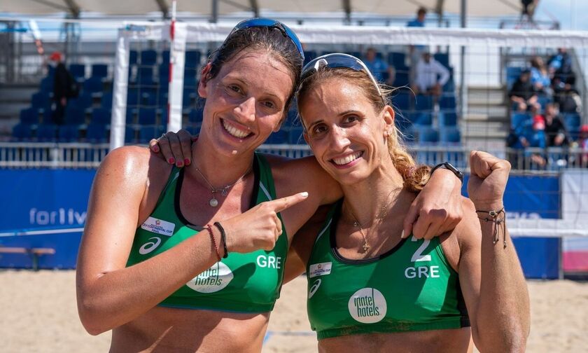 Eurobeachvolley: Νίκη πρόκριση για Βίκυ και Πένυ