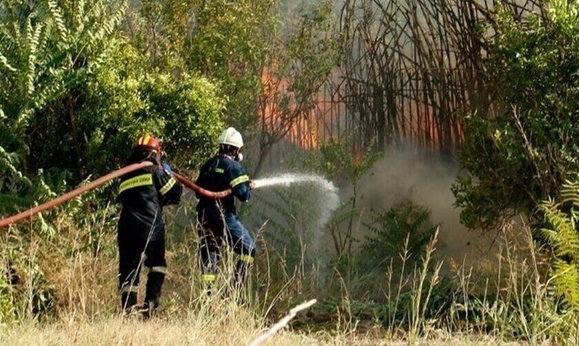 Πυρκαγιά και στα Βίλια Αττικής