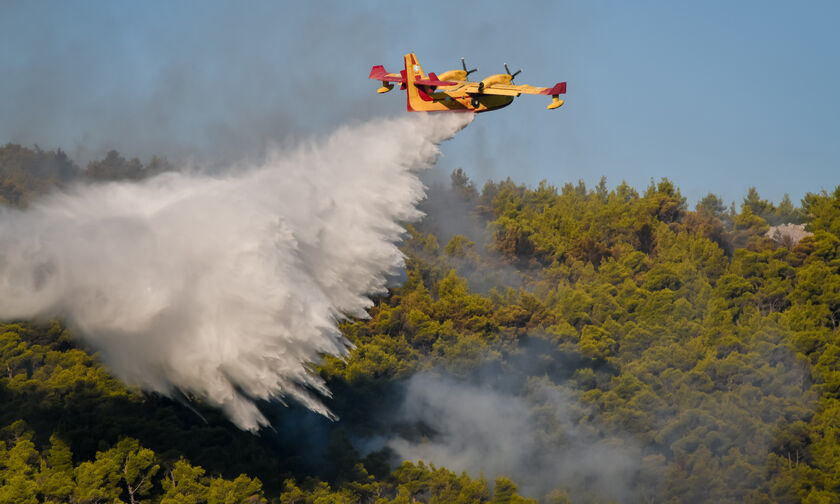 Βίλια: Καλύτερη η εικόνα της πυρκαγιάς - Στη «μάχη» εναέρια μέσα 