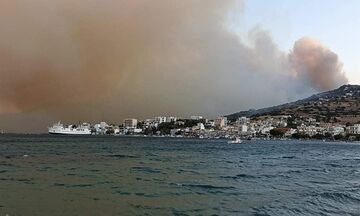 Καλύτερη εικόνα από την φωτιά στην Κάρυστο - Σώθηκε το Μαρμάρι, ζημιές στον οικισμό Κοκκίνη