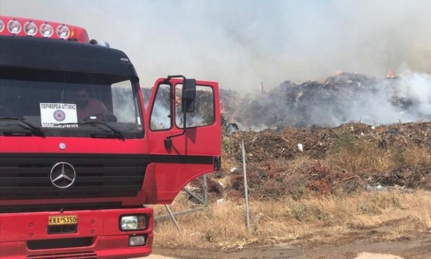 Σε εξέλιξη φωτιά στον Ελαιώνα Αττικής