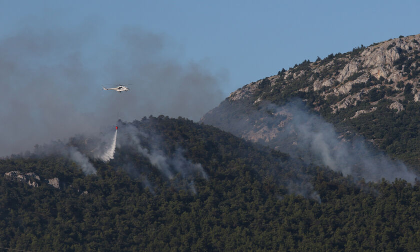 Πάρνηθα: Φωτιά στην περιοχή Μπόσκιζα του δήμου Αχαρνών 