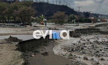 Κακοκαιρία «Αθηνά»: «Σάρωσε» τη Βόρεια Εύβοια - Πλημμύρες και κατολισθήσεις (vids)