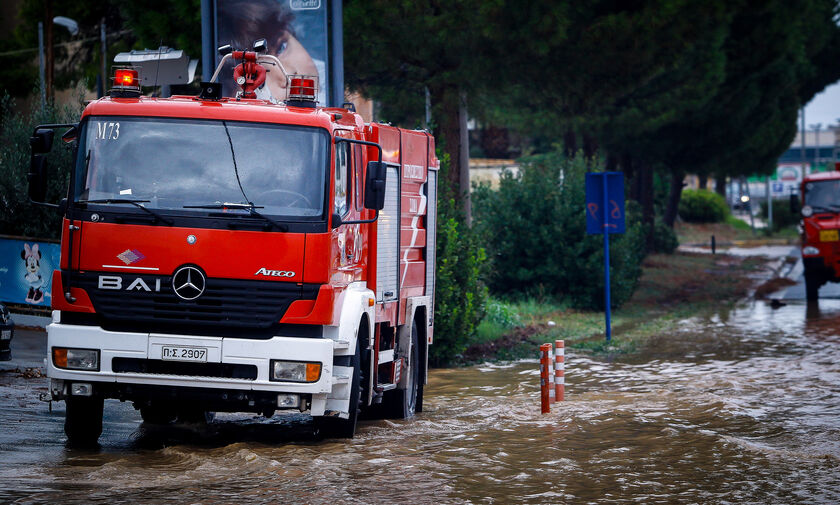 Κακοκαιρία: Συνολικά 1.164 κλήσεις στην Πυροσβεστική για παροχή βοήθειας