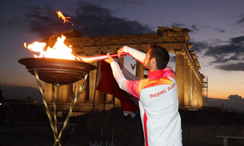 Στην Ακρόπολη η Φλόγα των Χειμερινών Ολυμπιακών Αγώνων