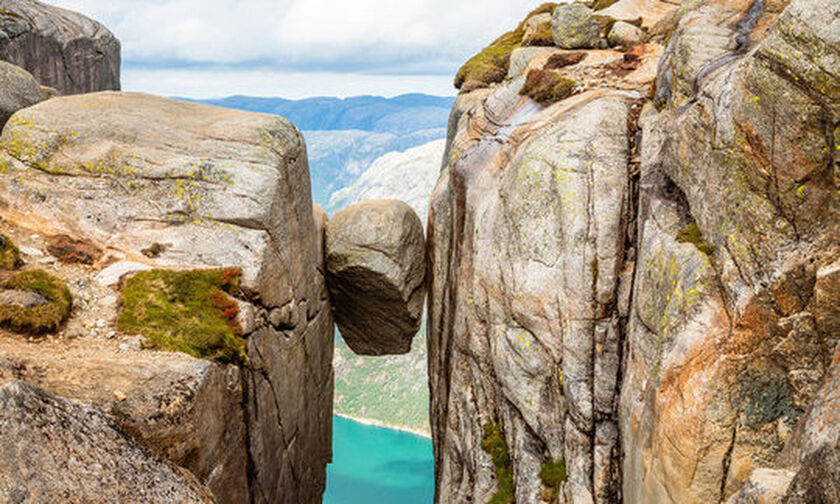 Ο βράχος Κιεραγκμπόλτεν στη Νορβηγία