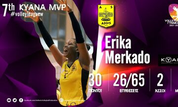 Volley League Γυναικών: MVP της 7ης αγωνιστικής η Μερκάδο