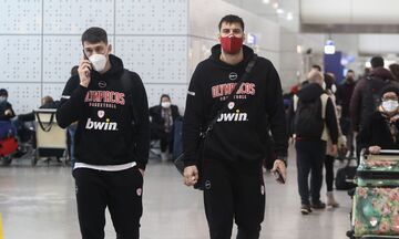 Στιγμιότυπα από την αναχώρηση του Ολυμπιακού για την Πόλη (pics)