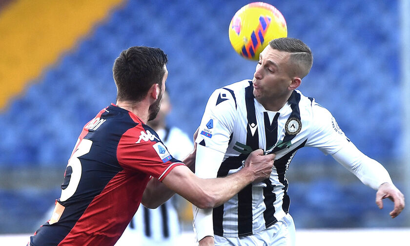 Serie A: Όρθια η Ουντινέζε με Τζένοα (0-0)