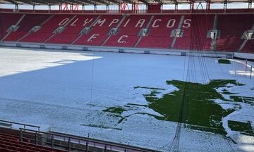 Ολυμπιακός: Ξεκίνησε ο αποχιονισμός στο «Γεώργιος Καραϊσκάκης»