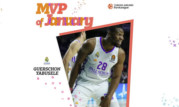 EuroLeague: MVP Ιανουαρίου ο Γιαμπουσέλε