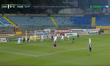 Λαμία - ΠΑΟΚ: Ο Μιχαηλίδης κάνει το 0-2