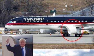Αναγκαστική προσγείωση του αεροπλάνου του Τραμπ λόγω βλάβης στον κινητήρα!