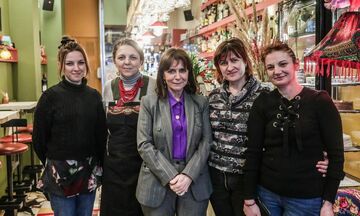 Κατερίνα Σακελλαροπούλου: Σε ουκρανικό μαγαζί στα Εξάρχεια 
