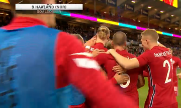 Νορβηγία - Σλοβακία: Φοβερό γκολ του Χάαλαντ για το 1-0! (vid)