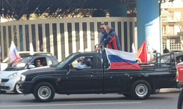 Αυτοκινητοπομπή υπέρ της Ρωσίας στην Αθήνα! - Δυσαρέσκεια της πρεσβείας της Ουκρανίας