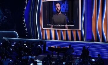Ομιλία Ζελένσκι στα Grammy 2022: «Πείτε την αλήθεια για τον πόλεμο»