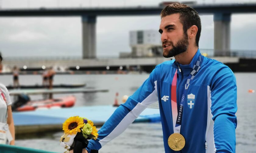 Ο Ολυμπιονίκης Στέφανος Ντούσκος στο 5o «Olympic Day Run» Greece