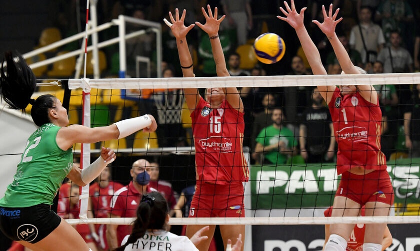 Παναθηναϊκός-Ολυμπιακός 3-0: Τρία μπλακ άουτ και ο τίτλος θα κριθεί την Πέμπτη στον Ρέντη 