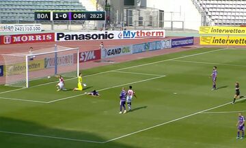 Βόλος-ΟΦΗ: Γκολ του Φαν Βέερτ για το 2-0