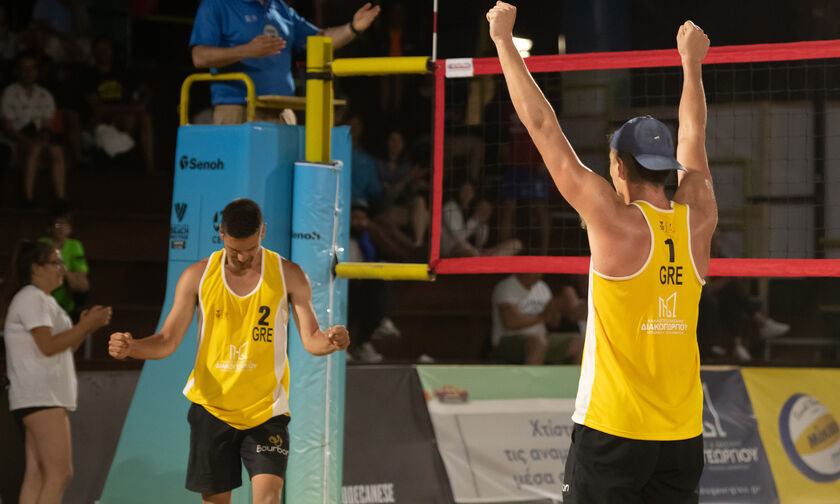 Beach Pro Tour, Rhodes Futures: Στα προημιτελικά Μανδηλάρης - Κανέλλος, απέκλεισαν το Νο1 του ταμπλό