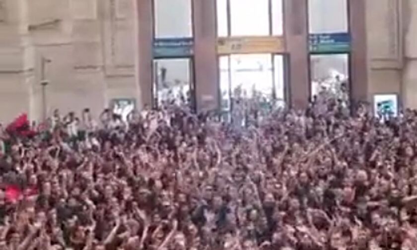 Χαμός στον κεντρικό σταθμό του Μιλάνου! (vids)