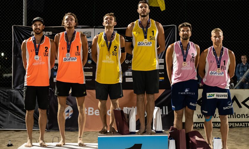 Beach Pro Tour, Ρόδος: Χρυσό μετάλλιο ξανά για τους Ελβετούς Μετράλ, Χάουσενερ