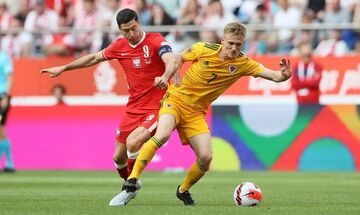 Πολωνία – Ουαλία 2-1: Ανατροπή με Σφιντέρσκι οι «αετοί» στην πρεμιέρα του Nations League