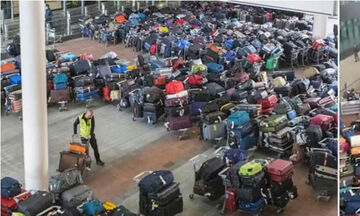 Χάος στο Χίθροου- στοιβάζονται οι βαλίτσες και οι ακυρώσεις των πτήσεων