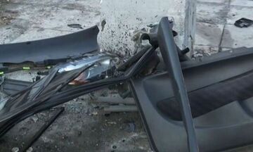 Σοβαρό τροχαίο στον Κηφισό: Αυτοκίνητο «καρφώθηκε» σε κολώνα - Νεκρός ο 22χρονος οδηγός
