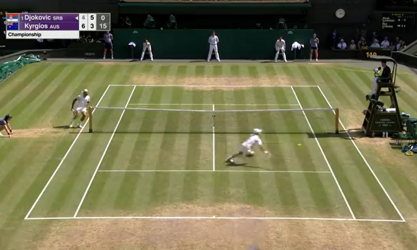 Τελικός Wimbledon: Ο απίθανος πόντος του Κύργιου που έριξε τον Τζόκοβιτς! (vid)
